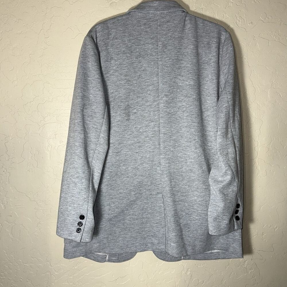 Dapper Boi Heather Grey Single Button Blazer Size… - image 7